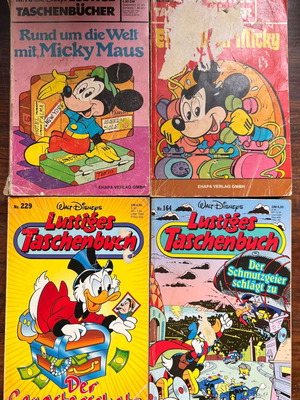 Lustiges Taschenbuch πακέτο 9 γερμανικά τομάκια μεταχειρισμένα