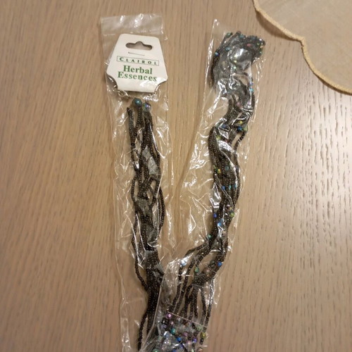 Long necklace new, black and multicolored