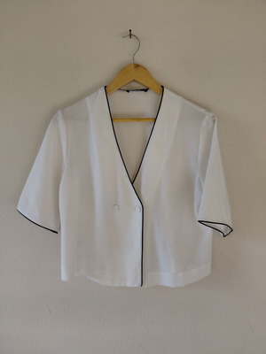 MNG Basics white shirt, size M