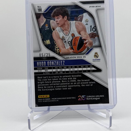 Panini Prizm Euroleague 24-25 Hugo Gonzalez Mojo Prizm card like new 05/25