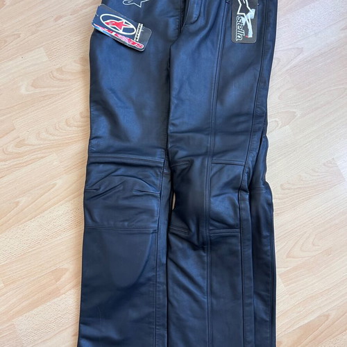 Alpine Star leather motorcycle pants new, size 42, women's