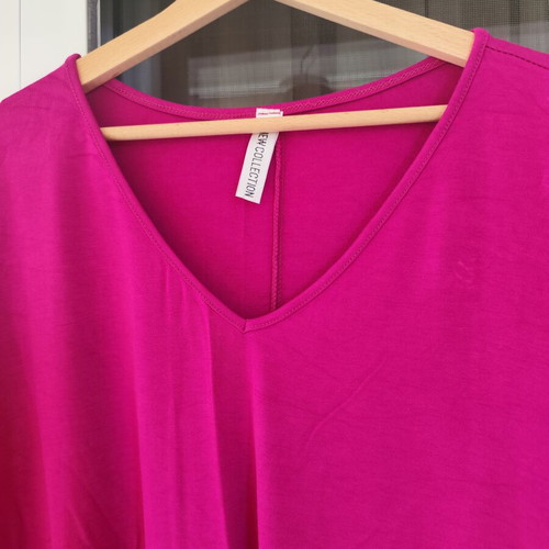 Short Sleeve Blouse pink, oversized, like new, one size