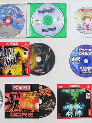 CDs with full games, pack of 10, like new
