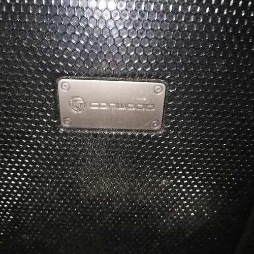 Mad suitcase nearly new, needs washing, sagre texture