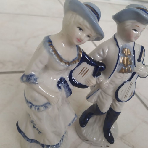 Vintage musician couple figurine like new