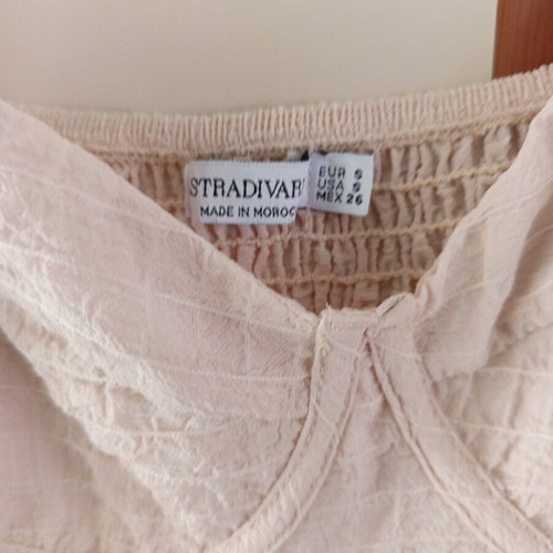 Stradivarius midi dress beige like new, worn once