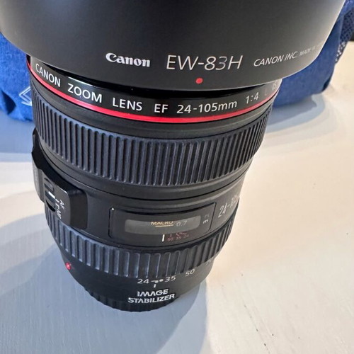 Canon EF 24-105mm f/4L IS USM Lens, Red Ring