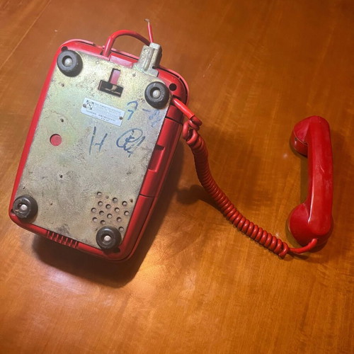 Vintage Κόκκινο Τηλέφωνο RedPhone με Κερματοδέκτη 2 Δραχμές μεταχειρισμένο