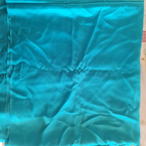 Satin fabric in sky blue for dress