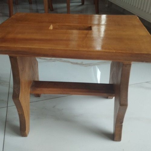 Handmade stool from solid wood, like new, 40x25x33cm