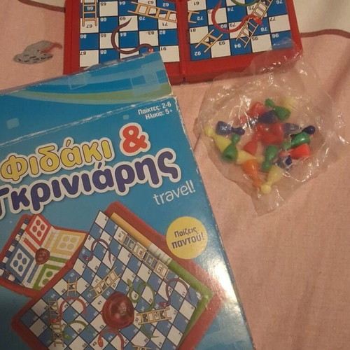 Travel edition Snakes & Ladders board game used