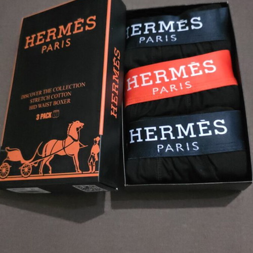 Hermès men's boxers size L pack of 3, new