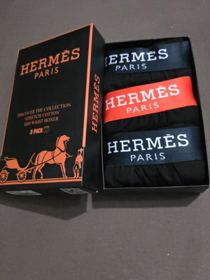 Hermès men's boxers size L pack of 3, new