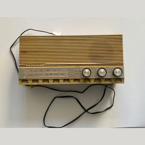 Philips B2X45U/62G vintage tube radio used, mid-century Holland-made