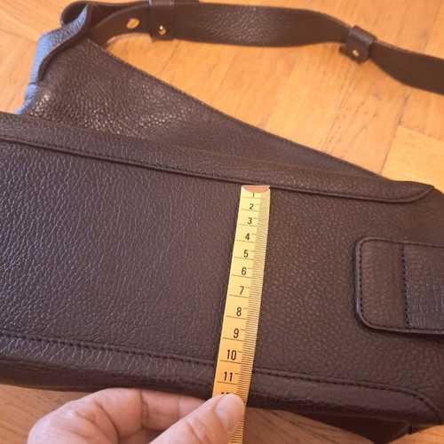 KEM leather shoulder bag new black