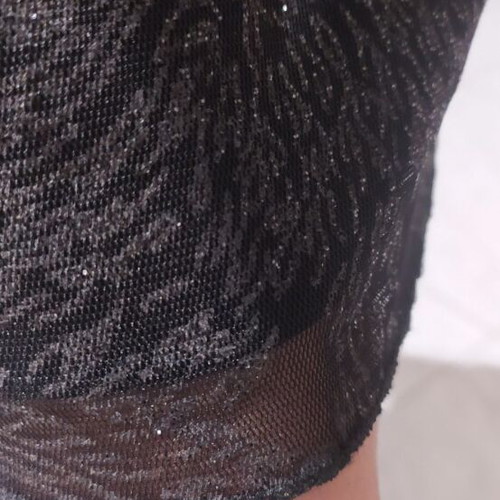 Black evening dress with rhinestones like new, size S