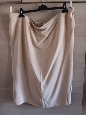 Women's Set Jacket-Skirt like new, beige, size 2XL