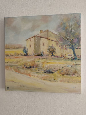 Original painting "Agrotiko Topio" 50x50 cm new