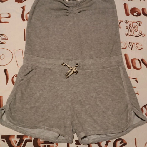 Stradivarius grey one-piece jumpsuit like new with adjustable elastic