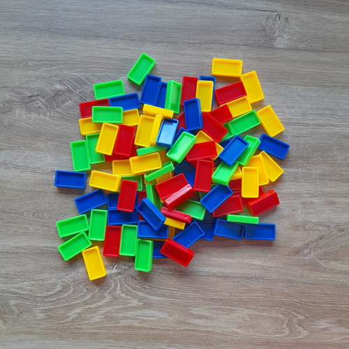 Domino Game used with complete blocks
