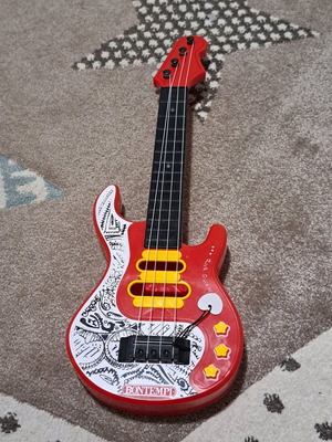 Rock electric toy guitar like new with lights