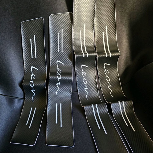 Carbon stickers for Seat Leon, 4 pieces, new
