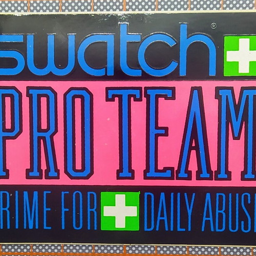 Swatch collectible vintage stickers from the 90s, new, set of 2