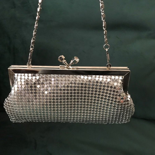 Alexi Andrioti vintage silver hand bag like new
