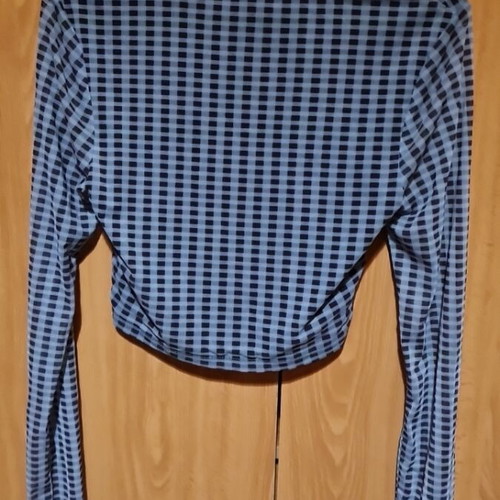 Blouse and shorts set new, black and blue, size small/medium