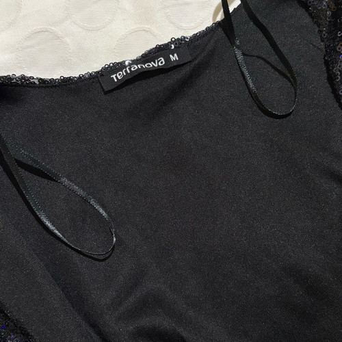 Terranova black one-piece romper like new, size M