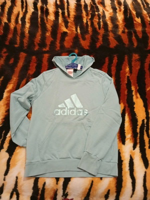 Adidas hoodie like new, turquoise