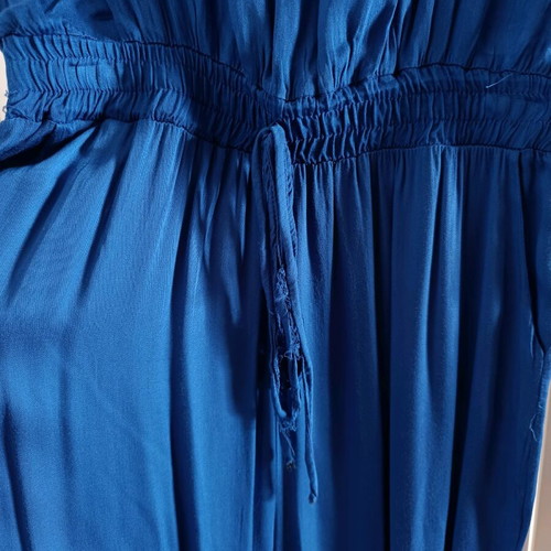 Secret royal blue jumpsuit with elastic waist and legs
