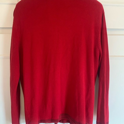 Knitted set burgundy Cojean almost new, jacket and blouse