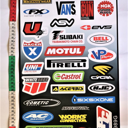 Motorcycle club vinyl stickers BB141 Motul new, 42x28cm