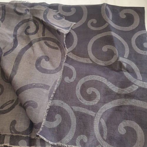 Organza Taffeta Fabric black with embossed designs new 1.22×1.50 m