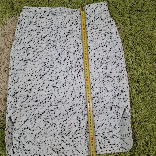 COS midi cotton skirt black and white size S new