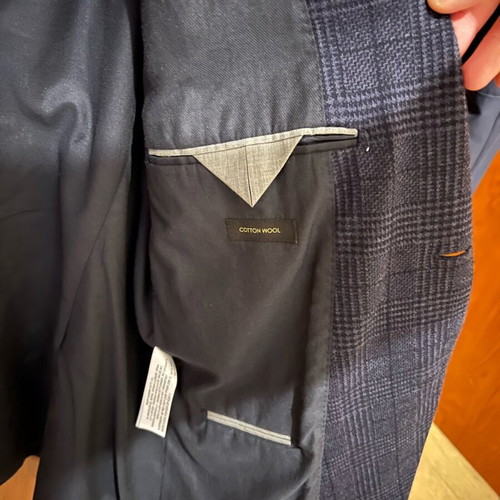 Massimo Dutti men's jacket blue No54, Italian fabric, like new