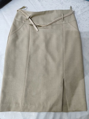 Paranoia beige skirt knee-length like new