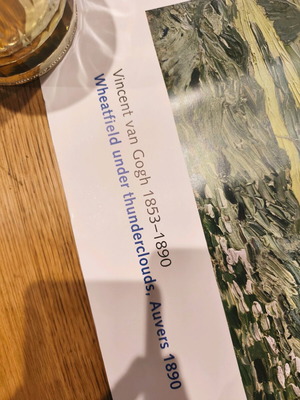 Van Gogh poster used, museum quality