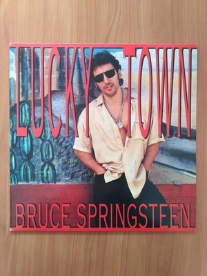 Bruce Springsteen Lucky Town LP vinyl used, 33 rpm, Greek release 1992