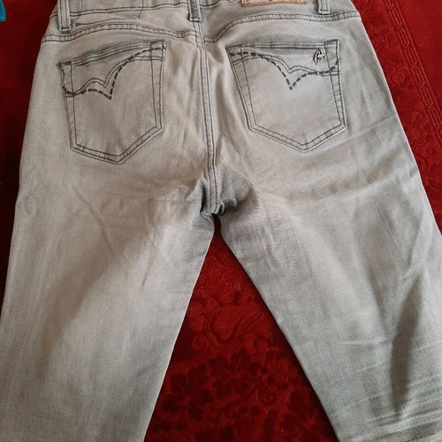 Bsb Capri Jeans Pants size M used, gray