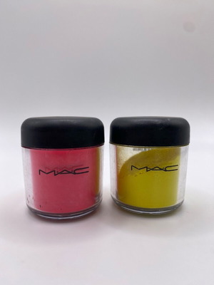Mac Cosmetics pigments lightly used, set of 2