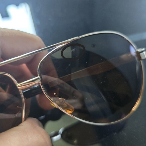 Mercedes-Benz sunglasses like new, gold frame, brown lenses