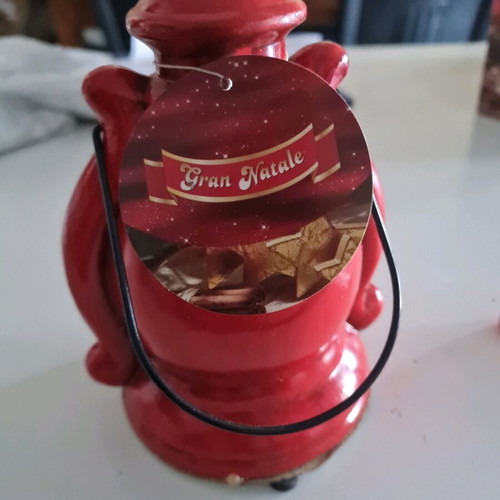 Santa Claus ceramic lantern new, large size, Christmas decoration