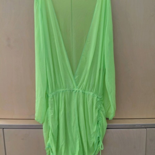 Lime Neon Romper Cover-Up for Swimwear like new