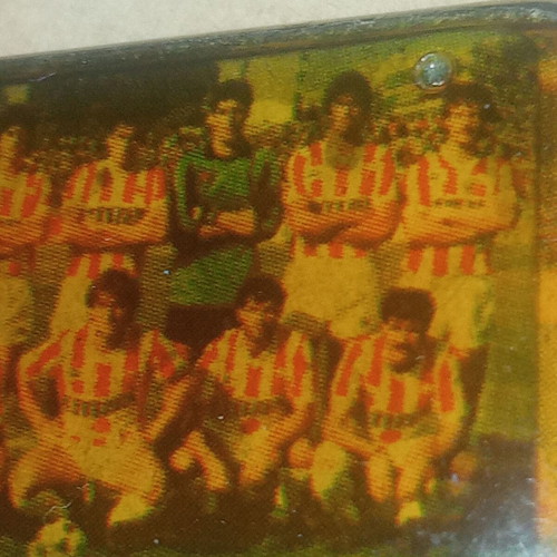 Vintage Olympiakos keychain used, 80s legend