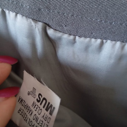 Women's suit set like new, 3 pieces grey jacket, pants, skirt