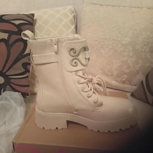 Alta Moda women's beige ankle boots new, waterproof, anatomical size 39