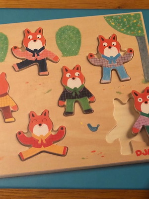 Djeco Ξύλινα σφηνώματα Foxymatch μεταχειρισμένα