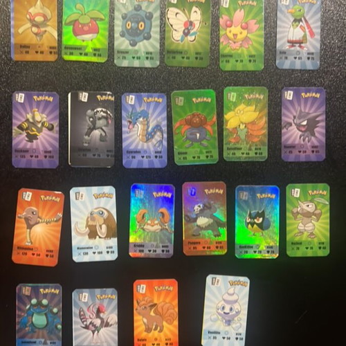 Pokémon metal caps set of 22 used, NRG